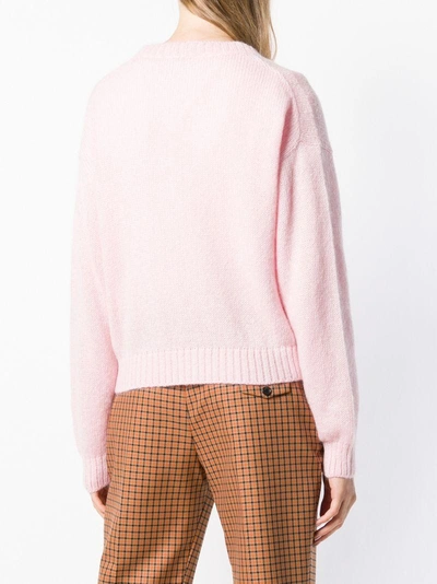 Shop Prada Cropped Cardigan - Pink