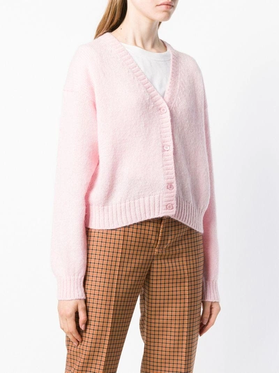 Shop Prada Cropped Cardigan - Pink