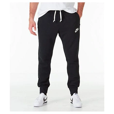 Shop Nike Men's Sportswear Heritage Club Cuffed Jogger Pants In Black