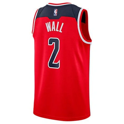 Shop Nike Men's Washington Wizards Nba John Wall Icon Edition Connected Jersey In Red