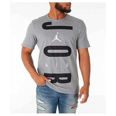 Shop Nike Men's Jordan Air Wordmark T-shirt, Grey