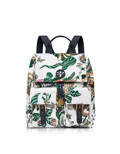 Tilda printed 2025 nylon flap backpack