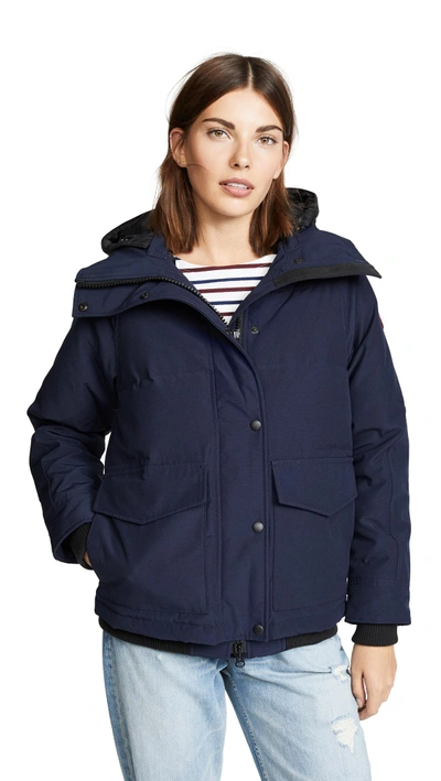 Shop Canada Goose Deep Cove Bomber In Admiral Blue