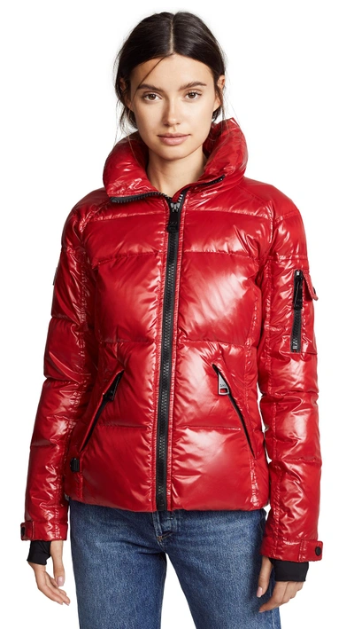 Shop Sam Freestyle Short Down Jacket In Candy
