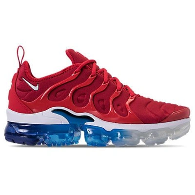 Shop Nike Men's Air Vapormax Plus Running Shoes, Red