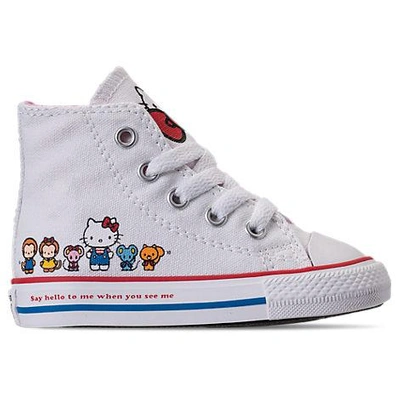 Shop Converse Girls' Toddler Chuck Taylor All Star Hello Kitty High Top Casual Shoes, White