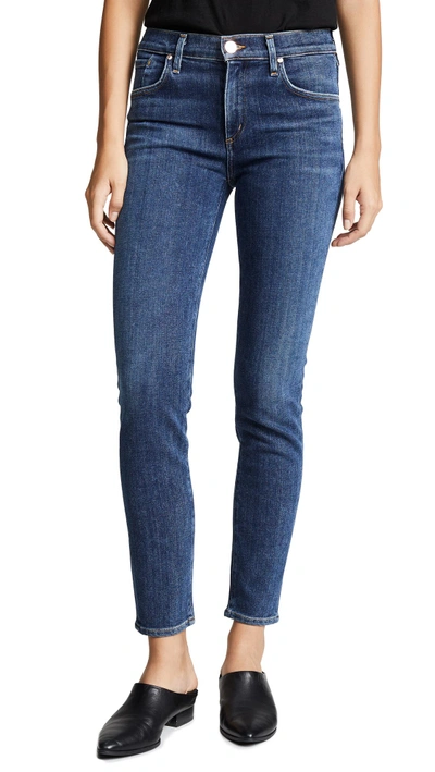 Shop Goldsign The Profit Ankle Skinny Jeans In Pitch