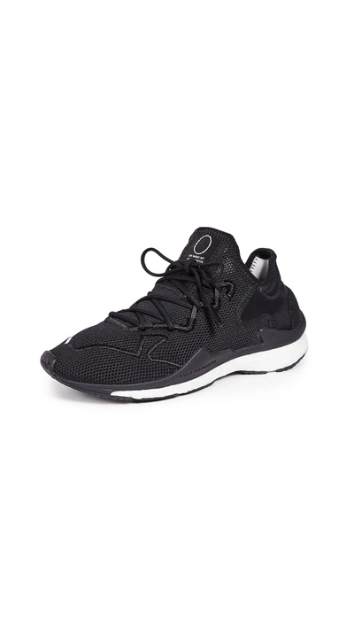 Shop Y-3 Adizero Runner Sneakers In Black/white
