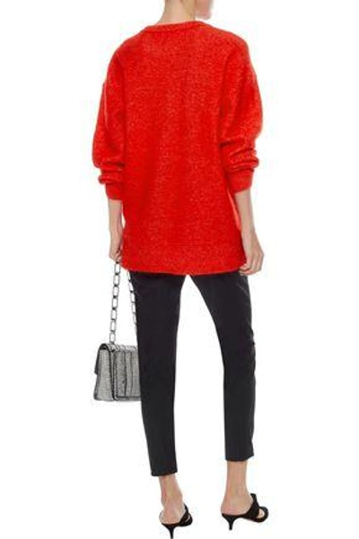 Shop By Malene Birger Woman Lamma Button-detailed Knitted Sweater Red