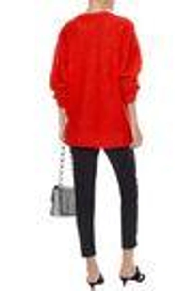 Shop By Malene Birger Woman Lamma Button-detailed Knitted Sweater Red