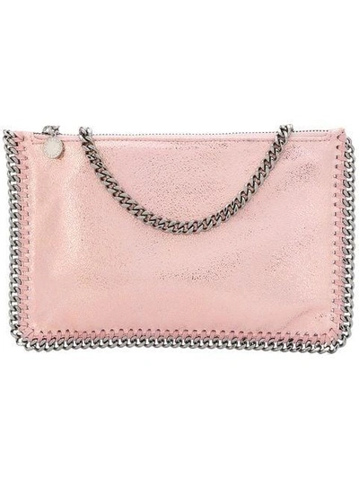 Shop Stella Mccartney Falabella Clutch Bag - Pink