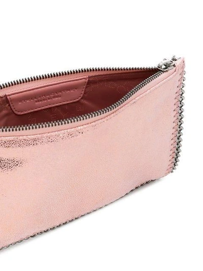 Shop Stella Mccartney Falabella Clutch Bag - Pink
