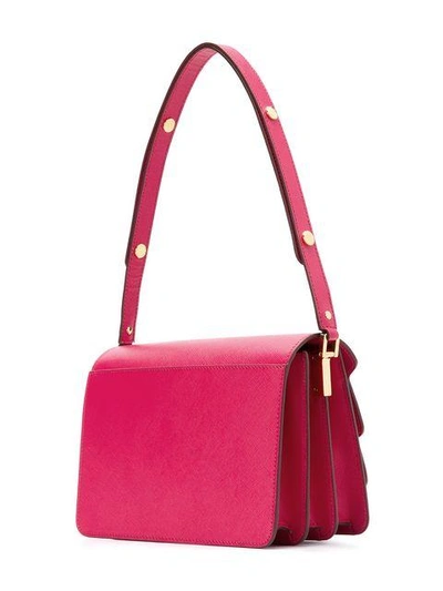Shop Marni Accordion Shoulder Bag In Pink