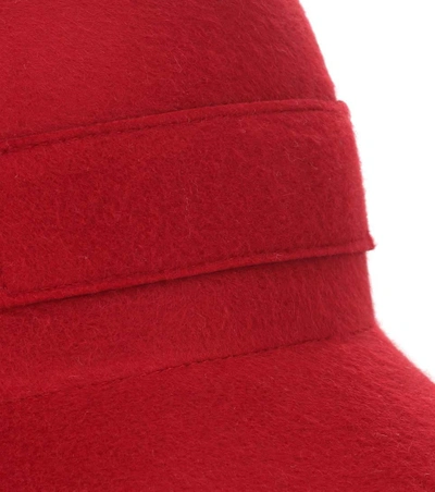 Shop Gabriela Hearst Cashmere Cap In Red