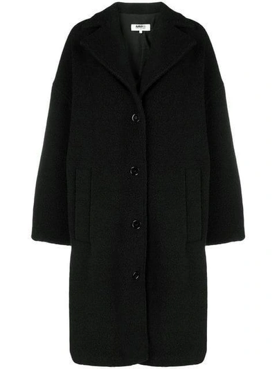 Shop Mm6 Maison Margiela Oversized Coat - Black