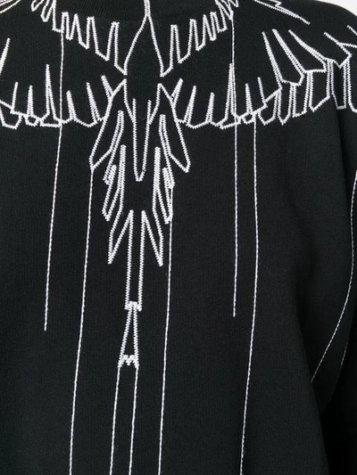 Shop Marcelo Burlon County Of Milan Graphic Sweatshirt In Black