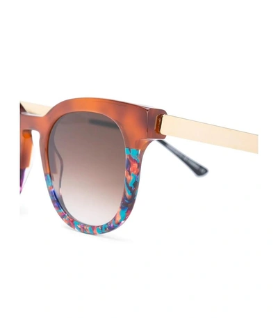 Shop Thierry Lasry Penalty Square Sunglasses In Brown