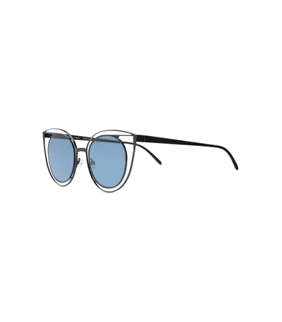 Shop Thierry Lasry Morphology Cat Eye Sunglasses In Silver