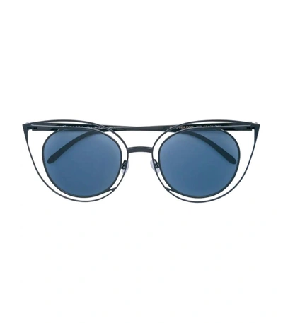 Shop Thierry Lasry Morphology Cat Eye Sunglasses In Silver