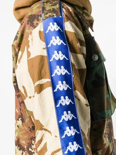 Shop Kappa Paura Paura X  Military Jacket - Neutrals