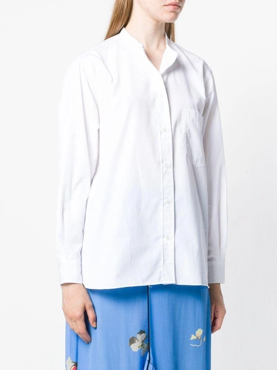 Shop Aspesi Button Down Shirt - White