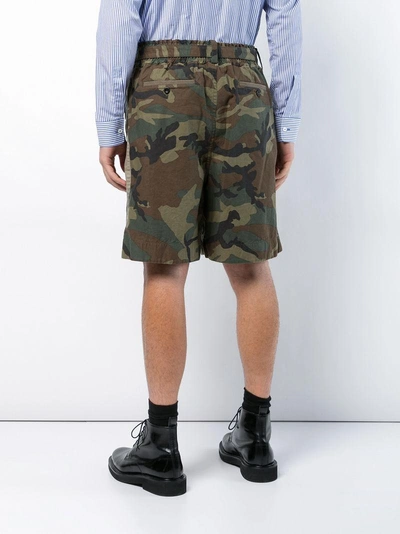 belted camouflage shorts