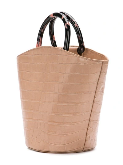 Shop Loeffler Randall Mini Agnes Fan Tote In Brown