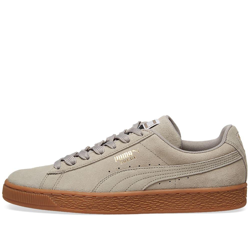 Puma Suede Classic Gum Sole In Grey | ModeSens