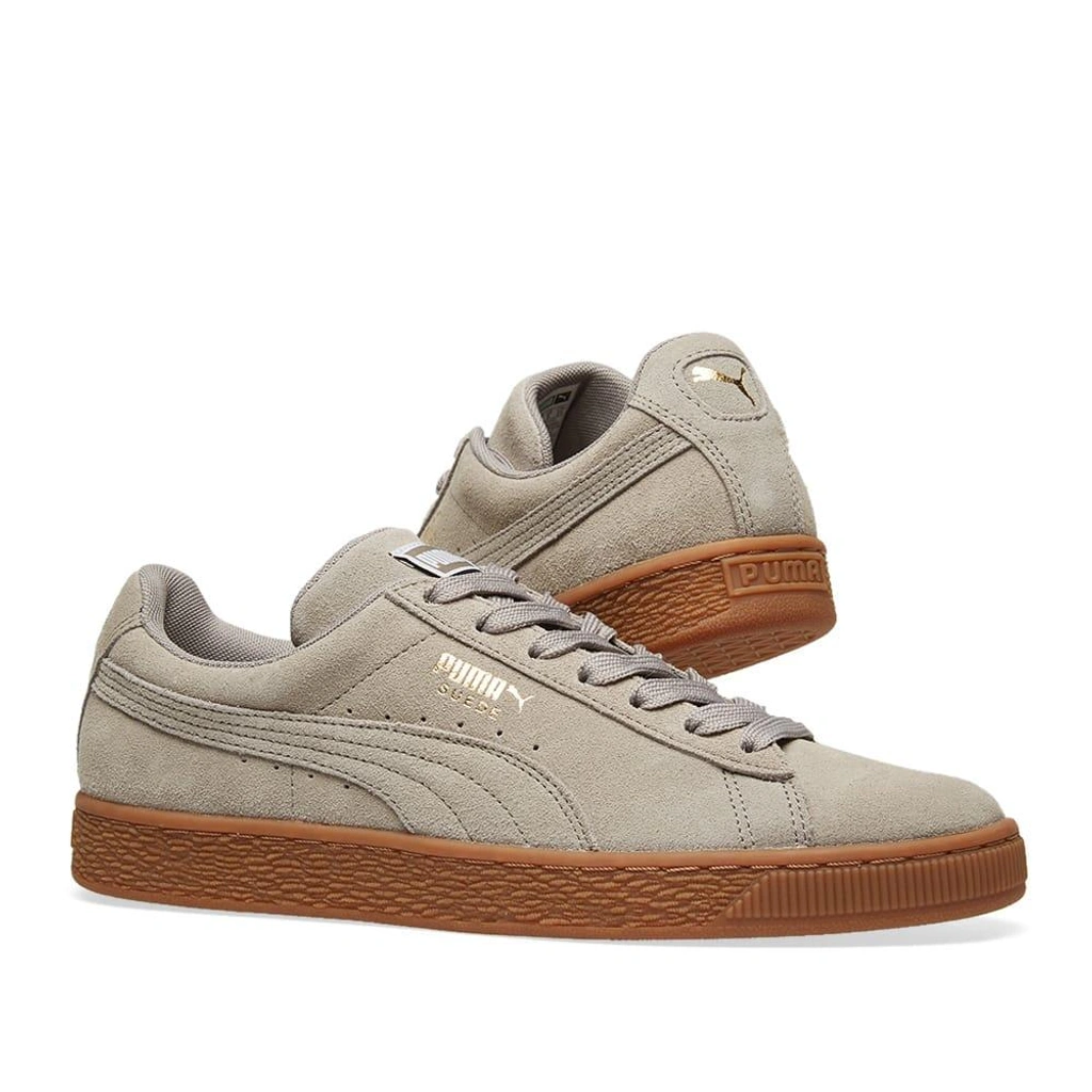 Puma Suede Classic Gum Sole In Grey ModeSens