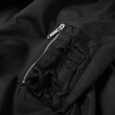 Shop Valentino Ma-1 Jacket In Black
