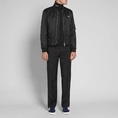 Shop Valentino Ma-1 Jacket In Black