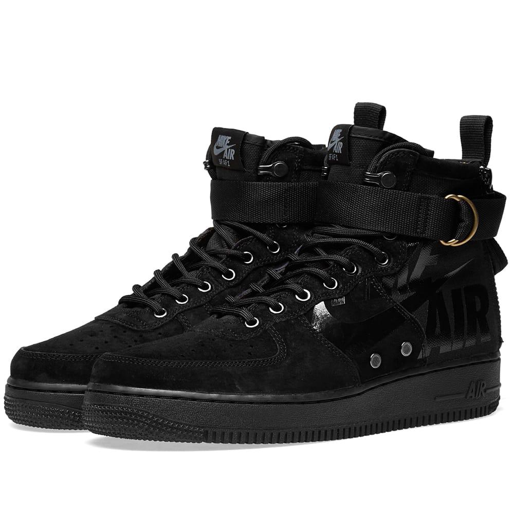 air force 1 sf mid black