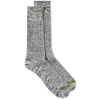 Shop Anonymous Ism Go Hemp Crew Sock In Blue