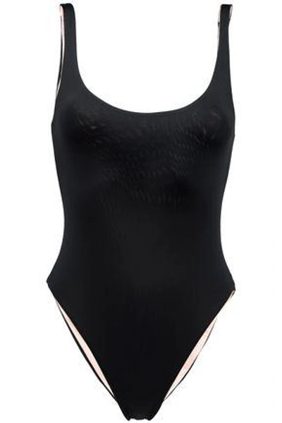 Shop Skin Woman Reversible Open-back Swimsuit Black