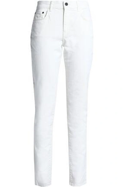 Shop Proenza Schouler Woman Mid-rise Skinny Jeans Off-white