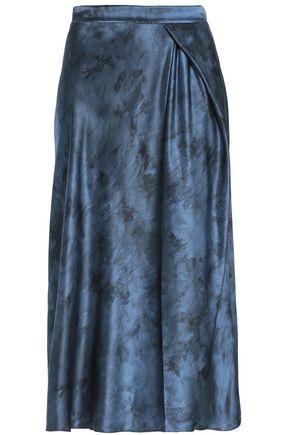 vince silk midi skirt