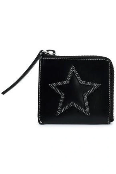 Shop Mcq By Alexander Mcqueen Mcq Alexander Mcqueen Woman Embroidered Leather Wallet Black