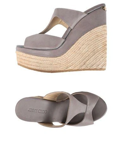 Shop Jimmy Choo Sandals In Grey