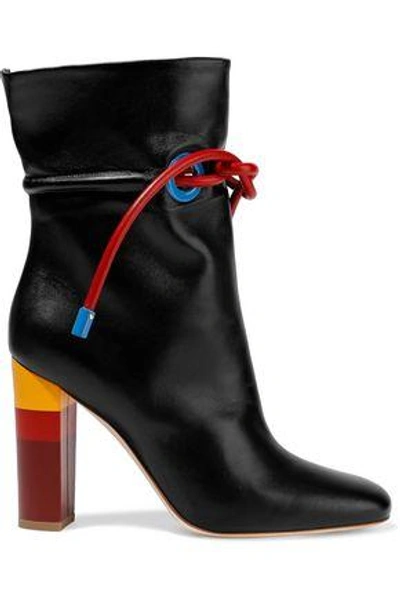 Shop Malone Souliers Woman Roksanda Dolly Leather Ankle Boots Black