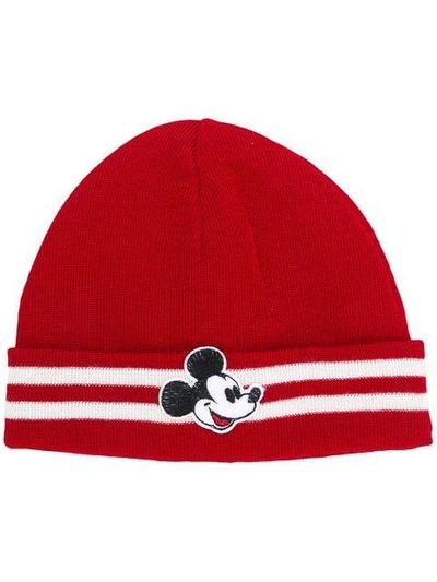 Shop Gcds Mickey Mouse Beanie Hat - Red
