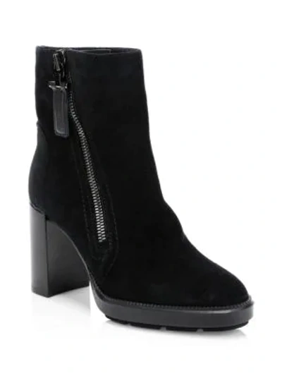 Shop Aquatalia Ilenia Suede Ankle Boots In Black