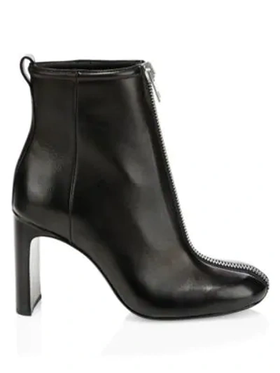 Shop Rag & Bone Ellis Zip Leather Ankle Boots In Black