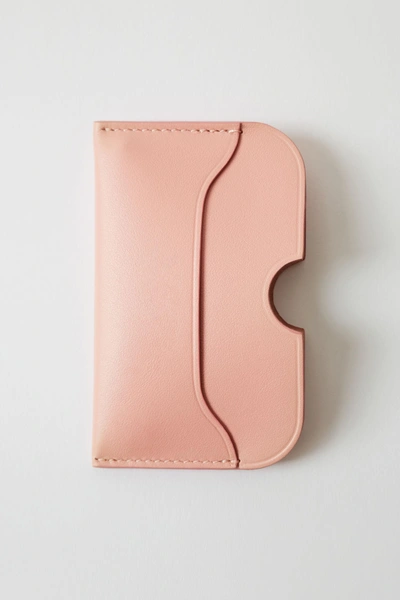 Shop Acne Studios Compact Card Holder Powder Pink
