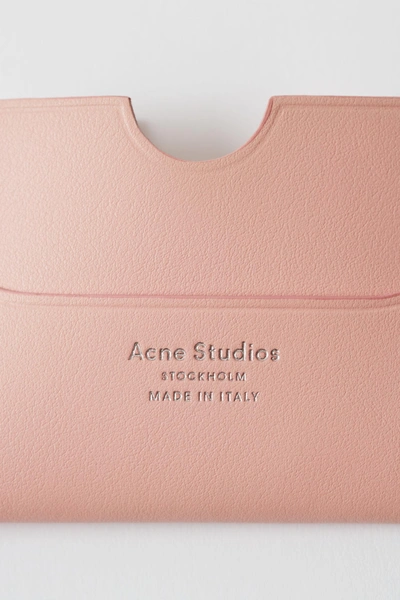 Shop Acne Studios Compact Card Holder Powder Pink