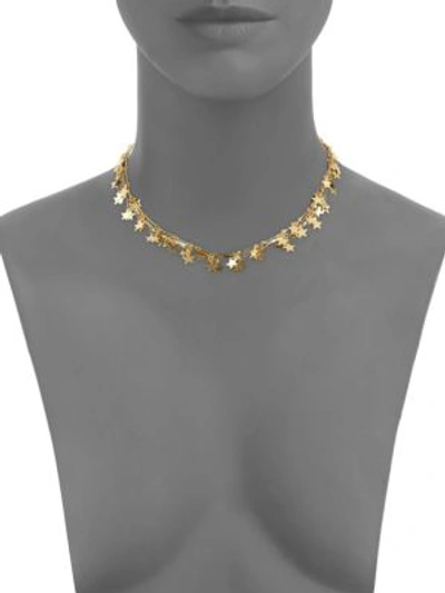 Shop Jules Smith 14k Goldplated Star Choker In Yellow Gold