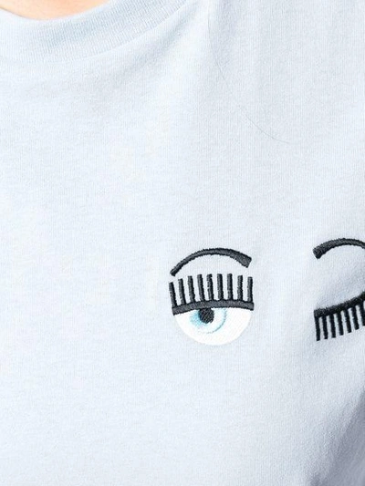 Shop Chiara Ferragni Winking Eye T-shirt In Blue