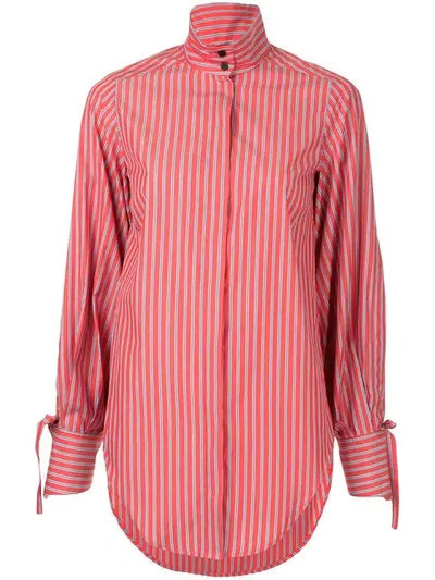Shop Strateas Carlucci Gathered Ammo Shirt In Red