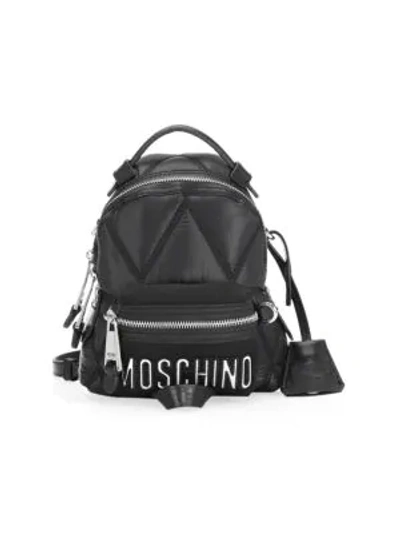 Moschino Mini Logo Backpack In Black | ModeSens