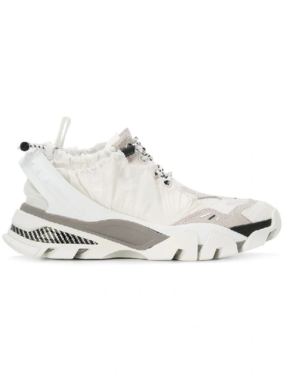 Shop Calvin Klein 205w39nyc Ruched Sporty Sneakers - White