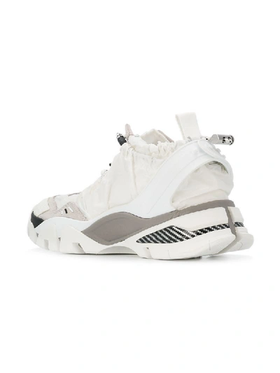 Shop Calvin Klein 205w39nyc Ruched Sporty Sneakers - White